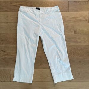 Claudia Ev White Summer Cropped Capri